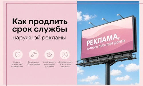 Как продлить срок службы наружной рекламы в Кохме