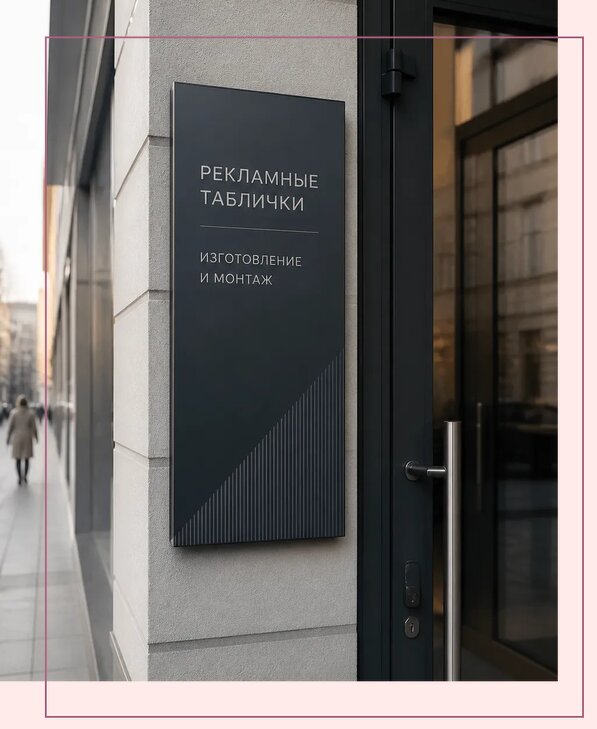 Рекламные таблички в Кохме по цене от 4675 р. | Аванза-Кхм